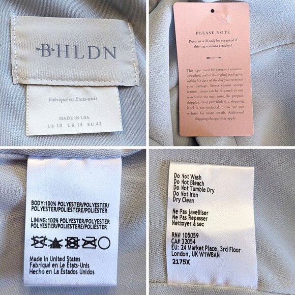 NWT BHLDN Serephina Gray Halter Open-Back Side-Slit Stretch Crepe Maxi Gown Size - Picture 3 of 8